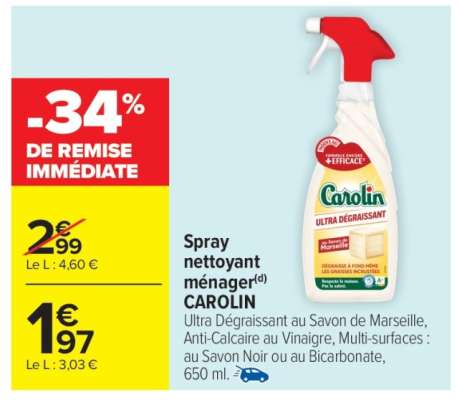 Spray nettoyant ménager CAROLIN