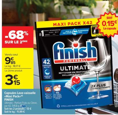 Capsules Lave-vaisselle «MAXI PACK» FINISH