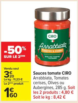 Sauces tomate CIRO