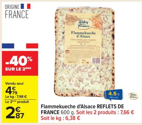 Flammekueche d'Alsace REFLETS DE FRANCE