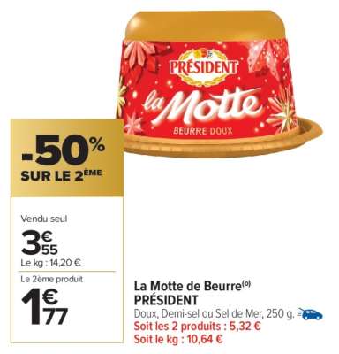 La Motte de Beurre PRÉSIDENT