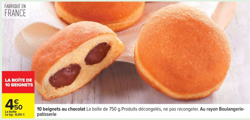 10 beignets au chocolat