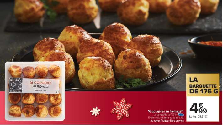 16 gougères au fromage