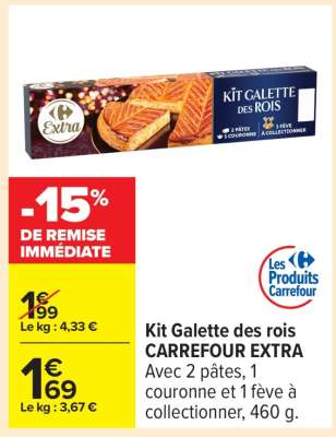 Kit Galette des Rois CARREFOUR EXTRA