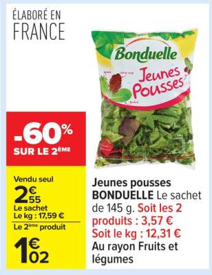 Jeunes pousses BONDUELLE