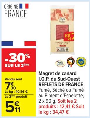 Magret de canard I.G.P. du Sud-Ouest REFLETS DE FRANCE