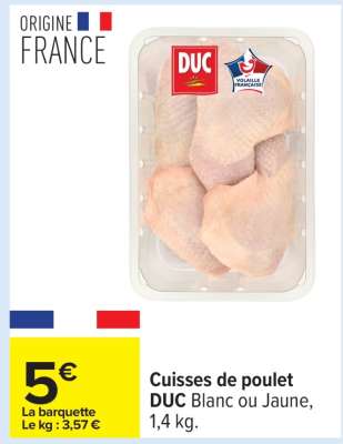 Cuisses De Poulet Duc