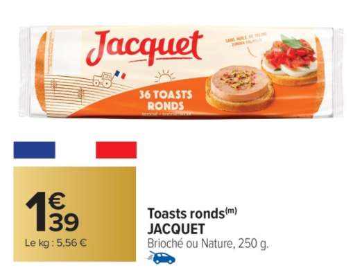 TOASTS RONDS JACQUET