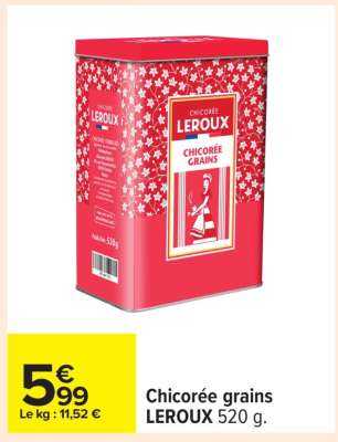 Chicorée grains LEROUX