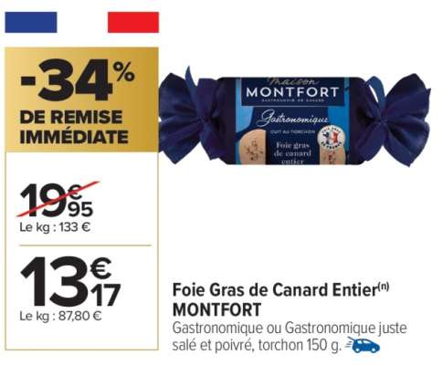 Foie Gras de Canard Entier MONTFORT