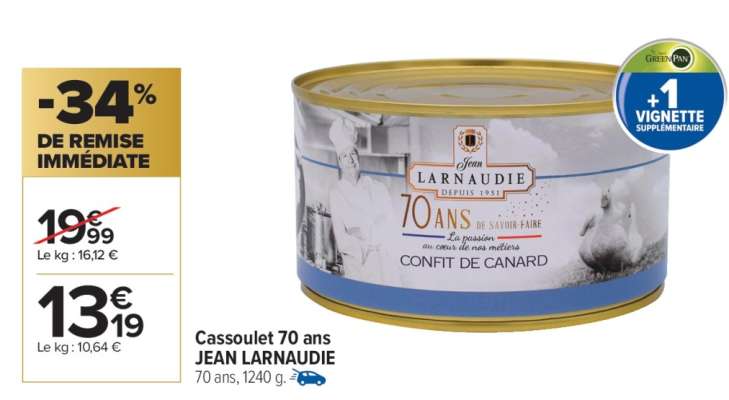 Cassoulet 70 ans JEAN LARNAUDIE