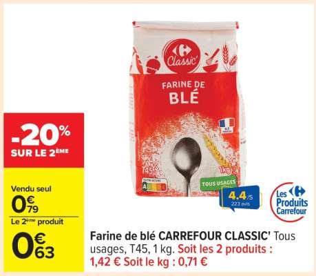 Farine de Blé Carrefour Classic