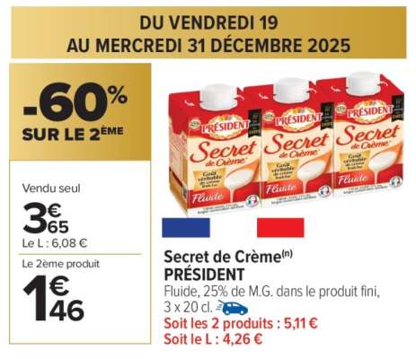 Secret De Crème Président