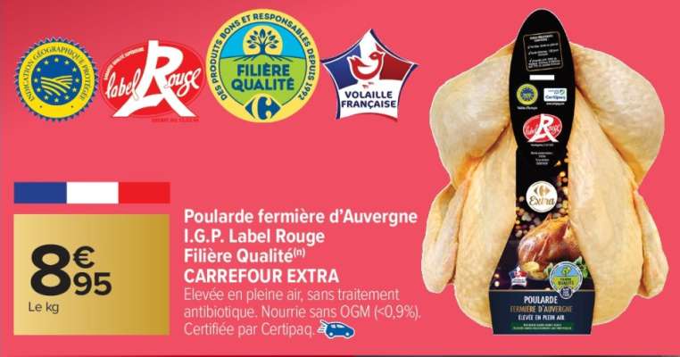 Poularde fermière d'Auvergne