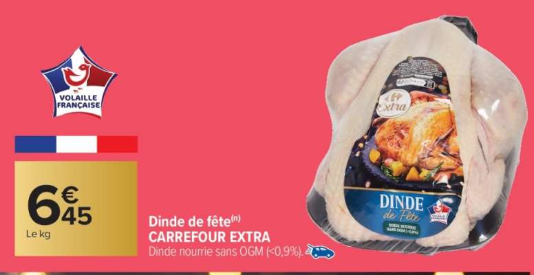 Dinde de fête CARREFOUR EXTRA