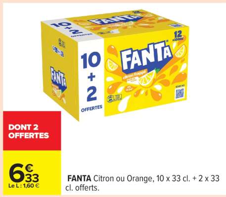 FANTA Citron ou Orange