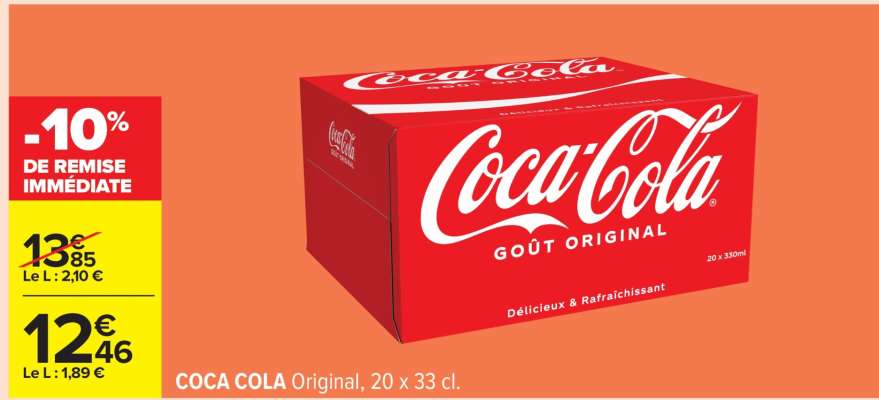 COCA-COLA Original, 20 x 33 cl
