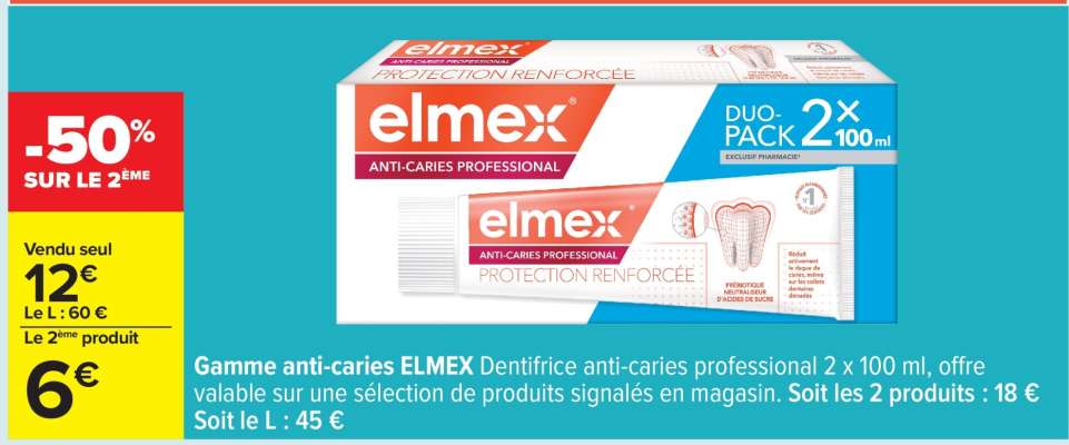 Gamme anti-caries ELMEX