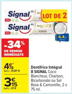 Dentifrice Intégral 8 Signal