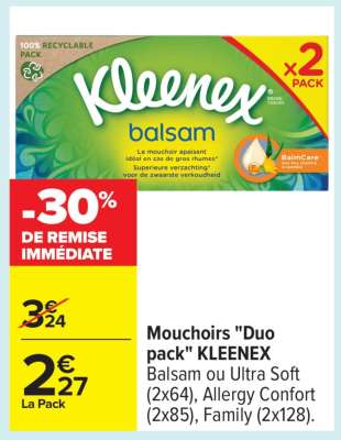 Mouchoirs «Duo pack» KLEENEX