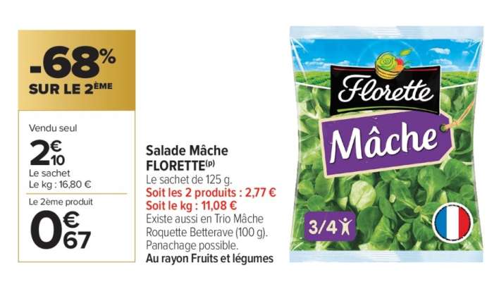 Salade mâche FLORETTE
