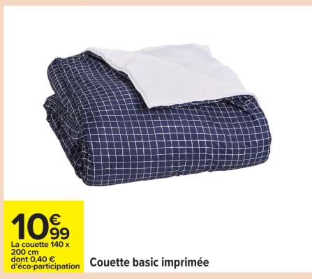 Couette "Basic imprimée"