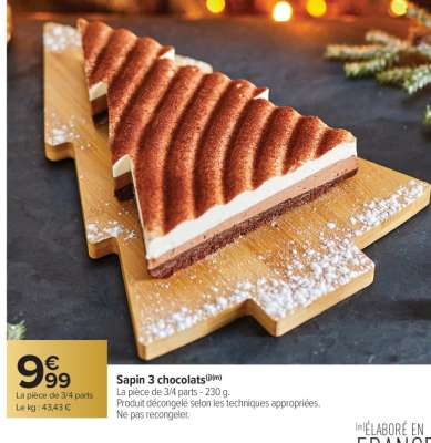 Sapin 3 chocolats