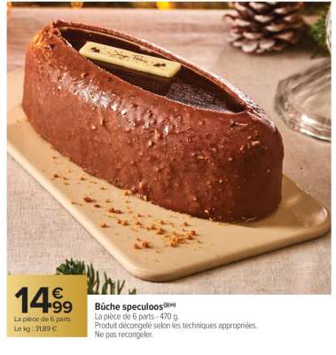 Bûche speculoos