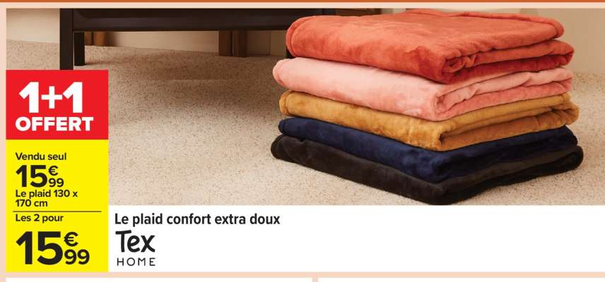 Le plaid confort extra doux