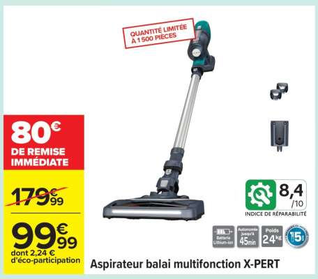 Aspirateur balai multifonction X-PERT