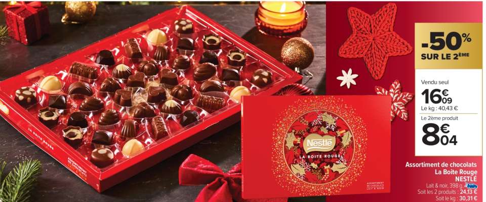 Assortiment de chocolats La Boîte Rouge NESTLÉ