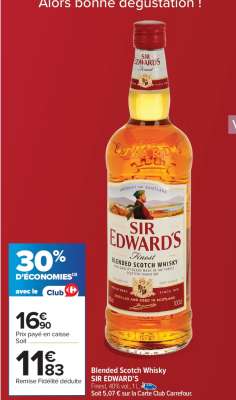 BLENDED SCOTCH WHISKY SIR EDWARD’S