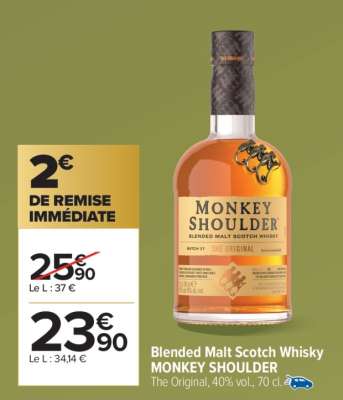 BLENDED MALT SCOTCH WHISKY "MONKEY SHOULDER"