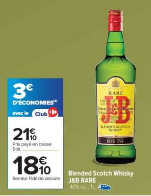 BLENDED SCOTCH WHISKY "J&B RARE"