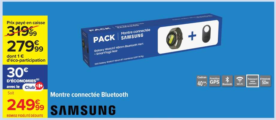 Montre connectée Bluetooth SAMSUNG