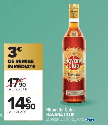 Rhum de Cuba HAVANA CLUB