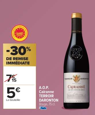A.O.P. Cairanne TERROIR DARONTON