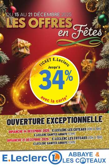 Catalogue E.Leclerc - 15/12/2025 - 21/12/2025.