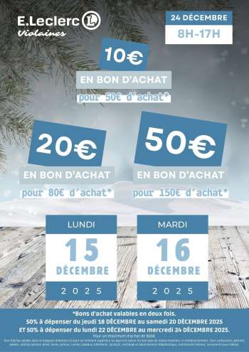 Catalogue E.Leclerc - 15/12/2025 - 17/12/2025.