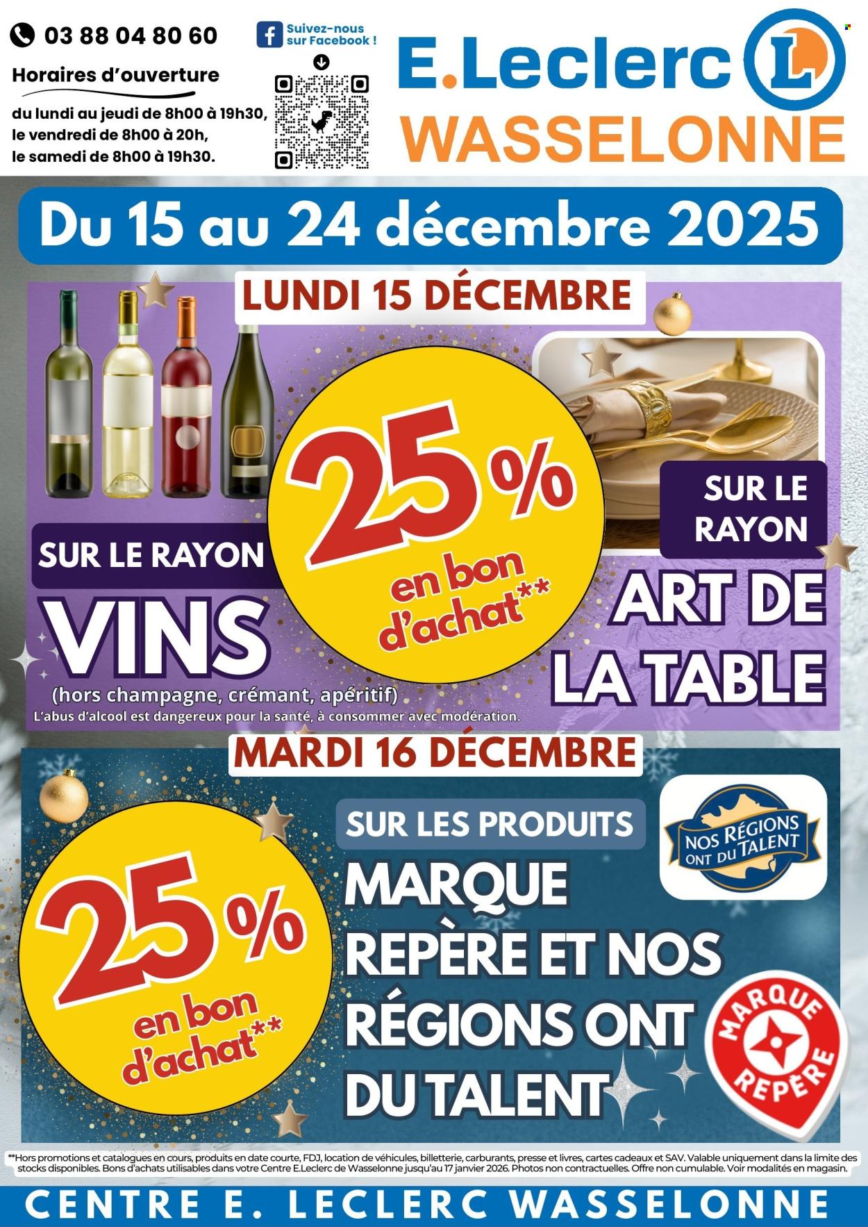 Catalogue E.Leclerc - 15/12/2025 - 24/12/2025. Page 1