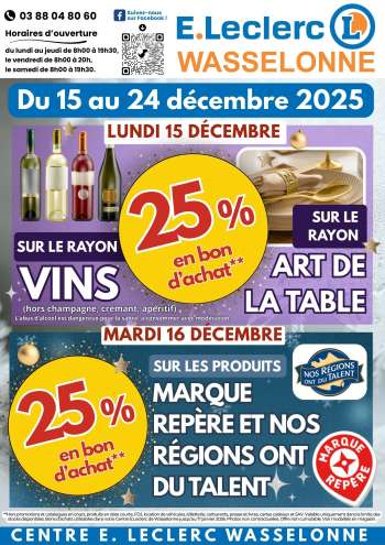 Catalogue E.Leclerc - 15/12/2025 - 24/12/2025.