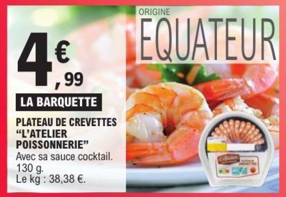 PLATEAU DE CREVETTES “L’ATELIER POISSONNERIE”