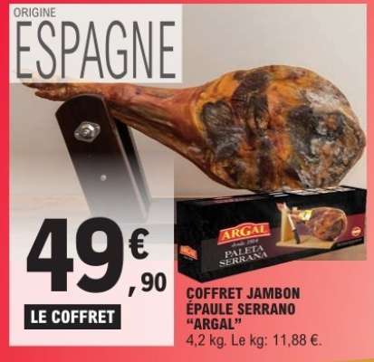 COFFRET JAMBON ÉPAULE SERRANO “ARGAL”