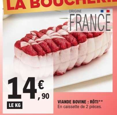 Viande Bovine : Rôti**