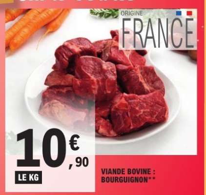 Viande Bovine : Bourguignon***