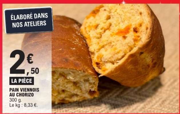 PAIN VIENNOIS AU CHORIZO