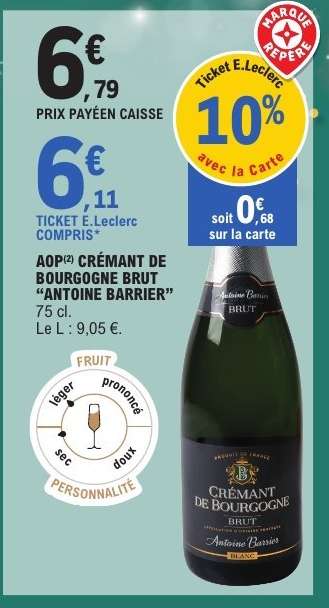 CRÉMANT DE BOURGOGNE BRUT “ANTOINE BARRIER”