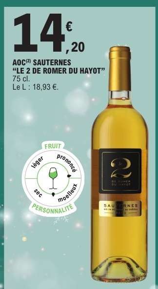 AOC Sauternes 'Le 2 de Romer du Hayot'