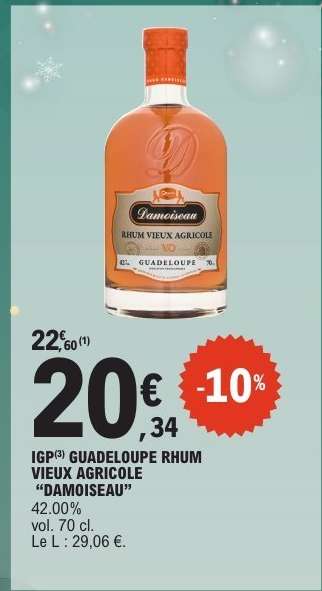 IGP GUADELOUPE RHUM VIEUX AGRICOLE “DAMOISEAU”