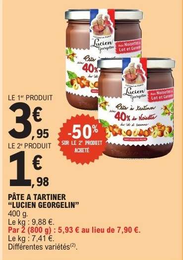 PÂTE À TARTINER 'LUCIEN GEORGELIN'